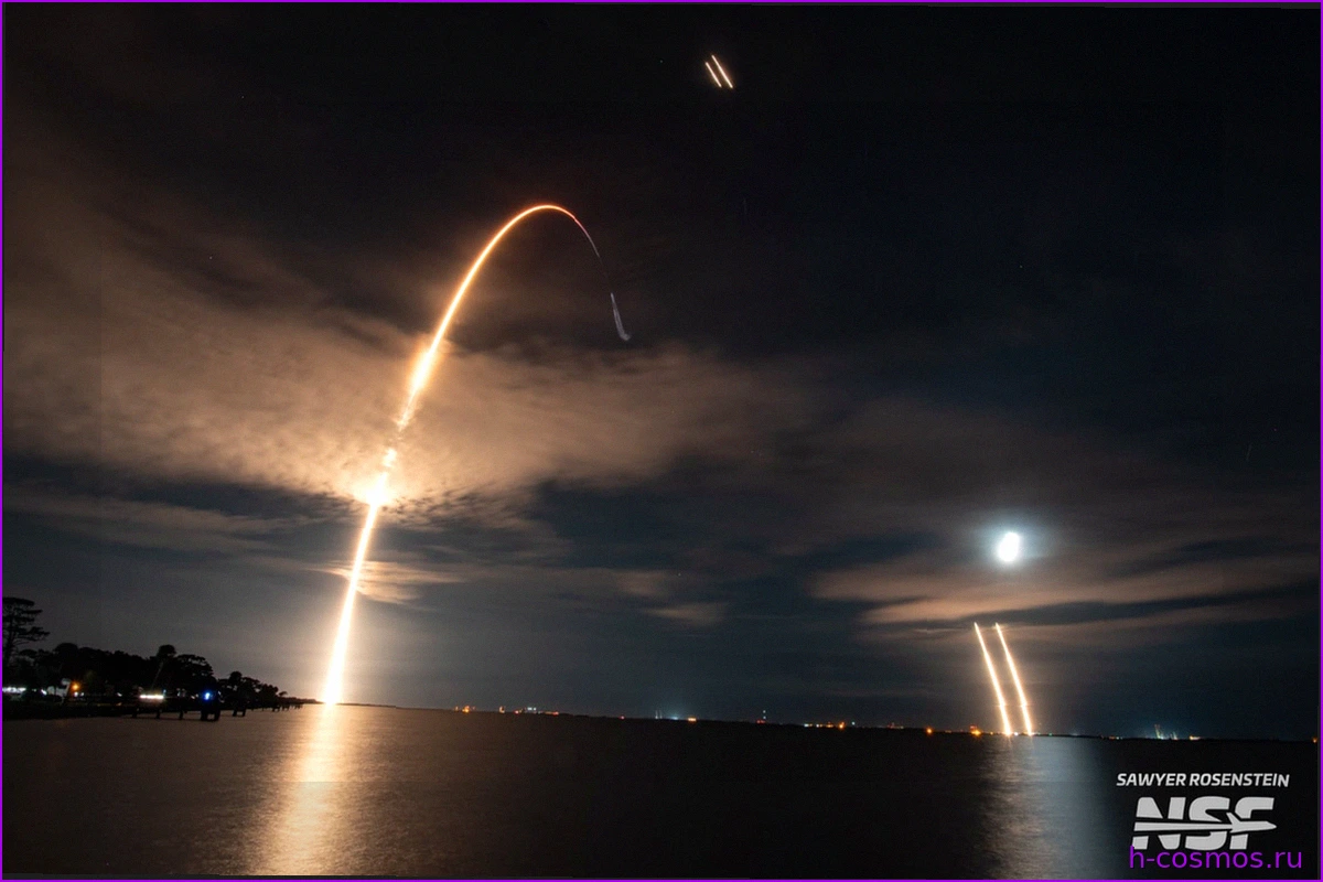 Falcon Heavy выводит секретный спутник NROL-97 на высокоэнергетическую орбиту