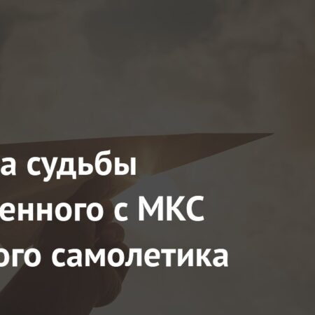 Предсказана судьба бумажного самолетика, сброшенного с МКС